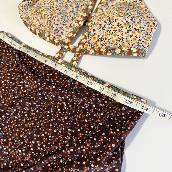 Zimmermann Sz 2 (6/8) Floral Swimsuit One Piece Cutout Halter Bikini - Picture 5 of 10